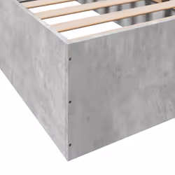 vidaXL Bed Frame Bed Base Sonoma Oak 75x190 cm Small Single Engineered Wood - concrete grey, 100 x 200 cm/ 35 cm - Additional view 6