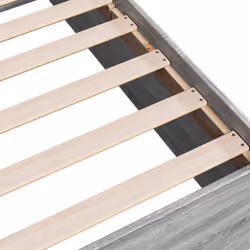 vidaXL Bed Frame Bed Base Sonoma Oak 75x190 cm Small Single Engineered Wood - grey sonoma, 100 x 200 cm/ 35 cm - Additional view 6