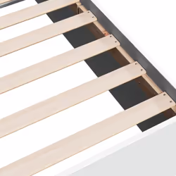 vidaXL Bed Frame Bed Base Sonoma Oak 75x190 cm Small Single Engineered Wood - white, 90 x 200 cm/ 35 cm - Additional view 6