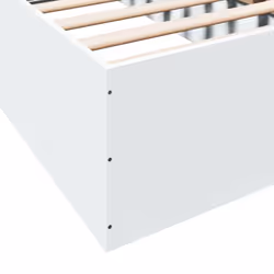 vidaXL Bed Frame Bed Base Sonoma Oak 75x190 cm Small Single Engineered Wood - white, 90 x 200 cm/ 35 cm - Additional view 7
