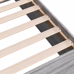 vidaXL Bed Frame Bed Base Sonoma Oak 75x190 cm Small Single Engineered Wood - grey sonoma, 90 x 200 cm/ 35 cm - Additional view 6