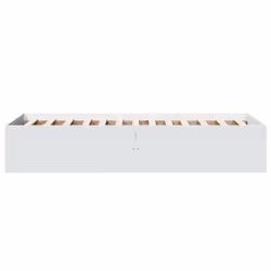 vidaXL Bed Frame Bed Base Sonoma Oak 75x190 cm Small Single Engineered Wood - white, 90 x 190 cm/ 35 cm - Additional view 4