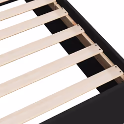 vidaXL Bed Frame Bed Base Sonoma Oak 75x190 cm Small Single Engineered Wood - black, 90 x 190 cm/ 35 cm - Additional view 7