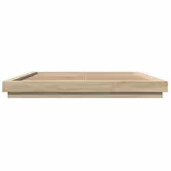 vidaXL Bed Frame and LED Lights Bed Base Mattress Foundation Engineered Wood - sonoma oak, 200 x 200 cm - Additional view 4