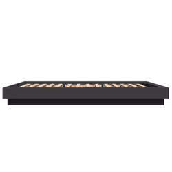 vidaXL Bed Frame Home Bed Base Mattress Foundation Bedstead Engineered Wood - black, 120 x 200 cm - Additional view 4