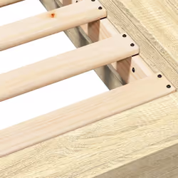 vidaXL Bed Frame Home Bed Base Mattress Foundation Bedstead Engineered Wood - sonoma oak, 120 x 200 cm - Additional view 7