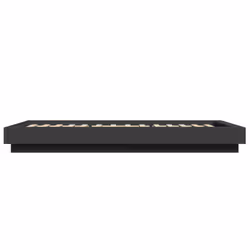 vidaXL Bed Frame Home Bed Base Mattress Foundation Bedstead Engineered Wood - black, 100 x 200 cm - Additional view 4