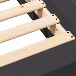 vidaXL Bed Frame Home Bed Base Mattress Foundation Bedstead Engineered Wood - black, 100 x 200 cm - Additional view 7