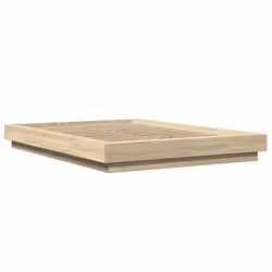 vidaXL Bed Frame Home Bed Base Mattress Foundation Bedstead Engineered Wood - sonoma oak, 120 x 190 cm - Additional view 2