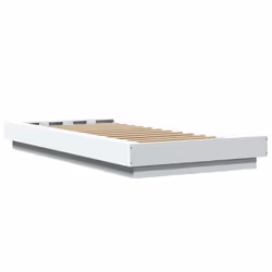 vidaXL Bed Frame Home Bed Base Bedstead White 90x190 cm Single Engineered Wood - Additional view 5