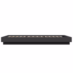 vidaXL Bed Frame Home Bed Base Mattress Foundation Bedstead Engineered Wood - black, 75 x 190 cm - Additional view 4