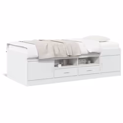 VidaXL 3280237, Sofa bed, White, Wood, 2030 mm, 1020 mm, 520 mm