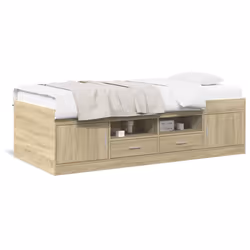 VidaXL 3280239, Sofa bed, Oak, Wood, 2030 mm, 1020 mm, 520 mm