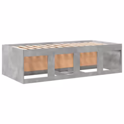 vidaXL Daybed with Drawers Sofa Bed Daybed Couch Guest Bed Engineered Wood - concrete grey, 100 x 200 cm - Additional view 5