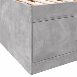 vidaXL Daybed with Drawers Sofa Bed Daybed Couch Guest Bed Engineered Wood - concrete grey, 100 x 200 cm - Additional view 7