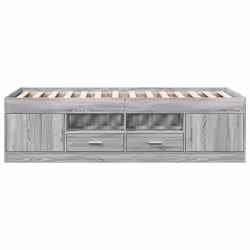 VidaXL 3280242 sofa Sofa bed Grey, Oak - Additional view 4