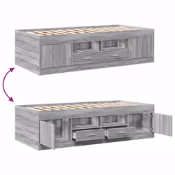 VidaXL 3280242 sofa Sofa bed Grey, Oak - Additional view 7