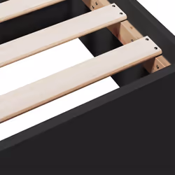 vidaXL Bed Frame with Drawers Bed Base Sonoma Oak 120x200 cm Engineered Wood - black, 75 x 190 cm - Additional view 8