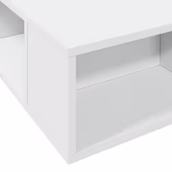 vidaXL Bed Frame Home Bed Base Brown Oak 180x200 cm Super King Engineered Wood - white, 140 x 200 cm - Additional view 6