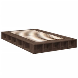 vidaXL Bed Frame Home Bed Base Brown Oak 180x200 cm Super King Engineered Wood - brown oak, 120 x 190 cm