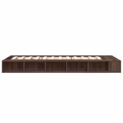 vidaXL Bed Frame Home Bed Base Brown Oak 180x200 cm Super King Engineered Wood - brown oak, 100 x 200 cm - Additional view 4