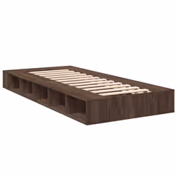 vidaXL Bed Frame Home Bed Base Brown Oak 180x200 cm Super King Engineered Wood - brown oak, 100 x 200 cm - Additional view 5