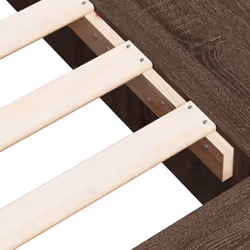 vidaXL Bed Frame Home Bed Base Brown Oak 180x200 cm Super King Engineered Wood - brown oak, 100 x 200 cm - Additional view 7