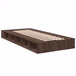 vidaXL Bed Frame Home Bed Base Brown Oak 180x200 cm Super King Engineered Wood - brown oak, 90 x 200 cm - Additional view 5