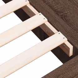 vidaXL Bed Frame Home Bed Base Brown Oak 180x200 cm Super King Engineered Wood - brown oak, 90 x 200 cm - Additional view 7