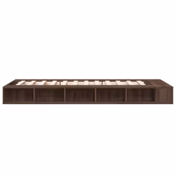 vidaXL Bed Frame Home Bed Base Brown Oak 180x200 cm Super King Engineered Wood - brown oak, 75 x 190 cm - Additional view 4