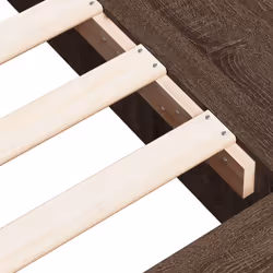 vidaXL Bed Frame Home Bed Base Brown Oak 180x200 cm Super King Engineered Wood - brown oak, 75 x 190 cm - Additional view 7