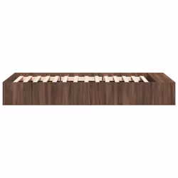 vidaXL Bed Frame Home Bed Base Bedstead Brown Oak 100x200 cm Engineered Wood - Additional view 4
