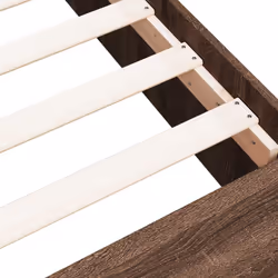 vidaXL Bed Frame Home Bed Base Bedstead Brown Oak 100x200 cm Engineered Wood - Additional view 7