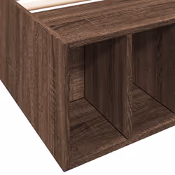 vidaXL Bed Frame Bed Base Brown Oak 75x190 cm Small Single Engineered Wood - Additional view 6