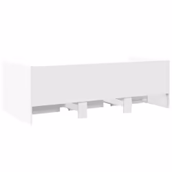vidaXL Daybed with Drawers Sofa Bed Grey Sonoma 100x200 cm Engineered Wood - white, 100 x 200 cm - Additional view 5