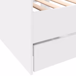 vidaXL Daybed with Drawers Sofa Bed Grey Sonoma 100x200 cm Engineered Wood - white, 100 x 200 cm - Additional view 6