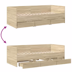 VidaXL 3280813 sofa Sofa bed Oak - Additional view 8