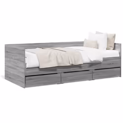 VidaXL 3280816, Sofa bed, Grey, Oak, Wood, 2030 mm, 1020 mm, 650 mm