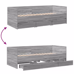 VidaXL 3280816 sofa Sofa bed Grey, Oak - Additional view 8