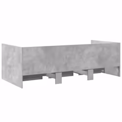 vidaXL Daybed with Drawers Sofa Bed Grey Sonoma 100x200 cm Engineered Wood - concrete grey, 90 x 200 cm - Additional view 5