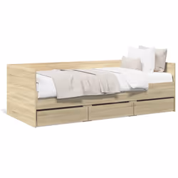 VidaXL 3280827, Sofa bed, Oak, Wood, 1930 mm, 930 mm, 650 mm