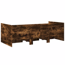 vidaXL Daybed with Drawers Sofa Bed Grey Sonoma 100x200 cm Engineered Wood - smoked oak, 90 x 190 cm - Additional view 5