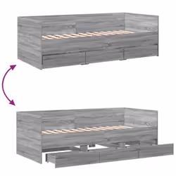 VidaXL 3280830 sofa Sofa bed Grey, Oak - Additional view 8