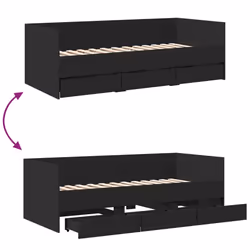 VidaXL 3280833 sofa Sofa bed Black - Additional view 7