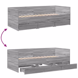 VidaXL 3280837 sofa Sofa bed Grey, Oak - Additional view 8