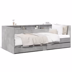 VidaXL 3280842, Sofa bed, Grey, Wood, 2030 mm, 1100 mm, 730 mm