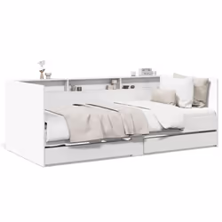 VidaXL 3280846, Sofa bed, White, Wood, 2030 mm, 1015 mm, 730 mm