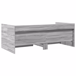vidaXL Daybed with Drawers Sofa Bed Guest Bed Black 100x200 cm Engineered Wood - grey sonoma, 90 x 190 cm - Additional view 5