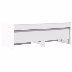 vidaXL Daybed with Drawers Sofa Bed Guest Bed Black 100x200 cm Engineered Wood - white, 75 x 190 cm - Additional view 5