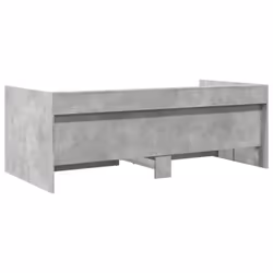 vidaXL Daybed with Drawers Sofa Bed Guest Bed Black 100x200 cm Engineered Wood - concrete grey, 75 x 190 cm - Additional view 5